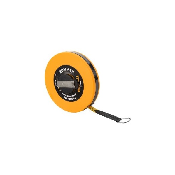 Tolsen Fiberglass Measuring Tape ABS Plastic Case with a Plated Flush Winding Handle 35023 - main